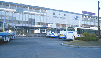 岡山駅からバスでなかの歯科へ