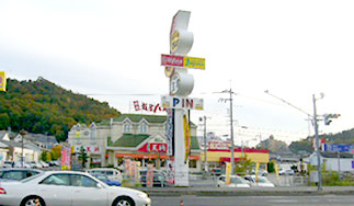 王将を右折して、なかの歯科へ