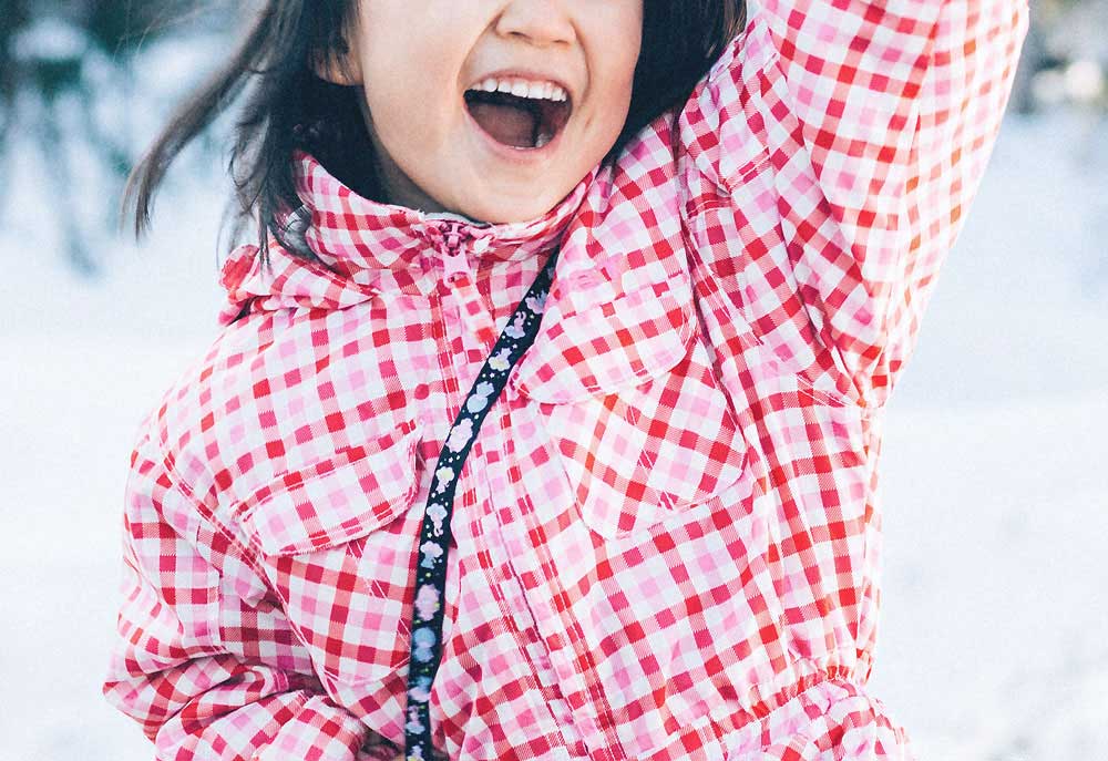 子供の呼吸と笑顔
